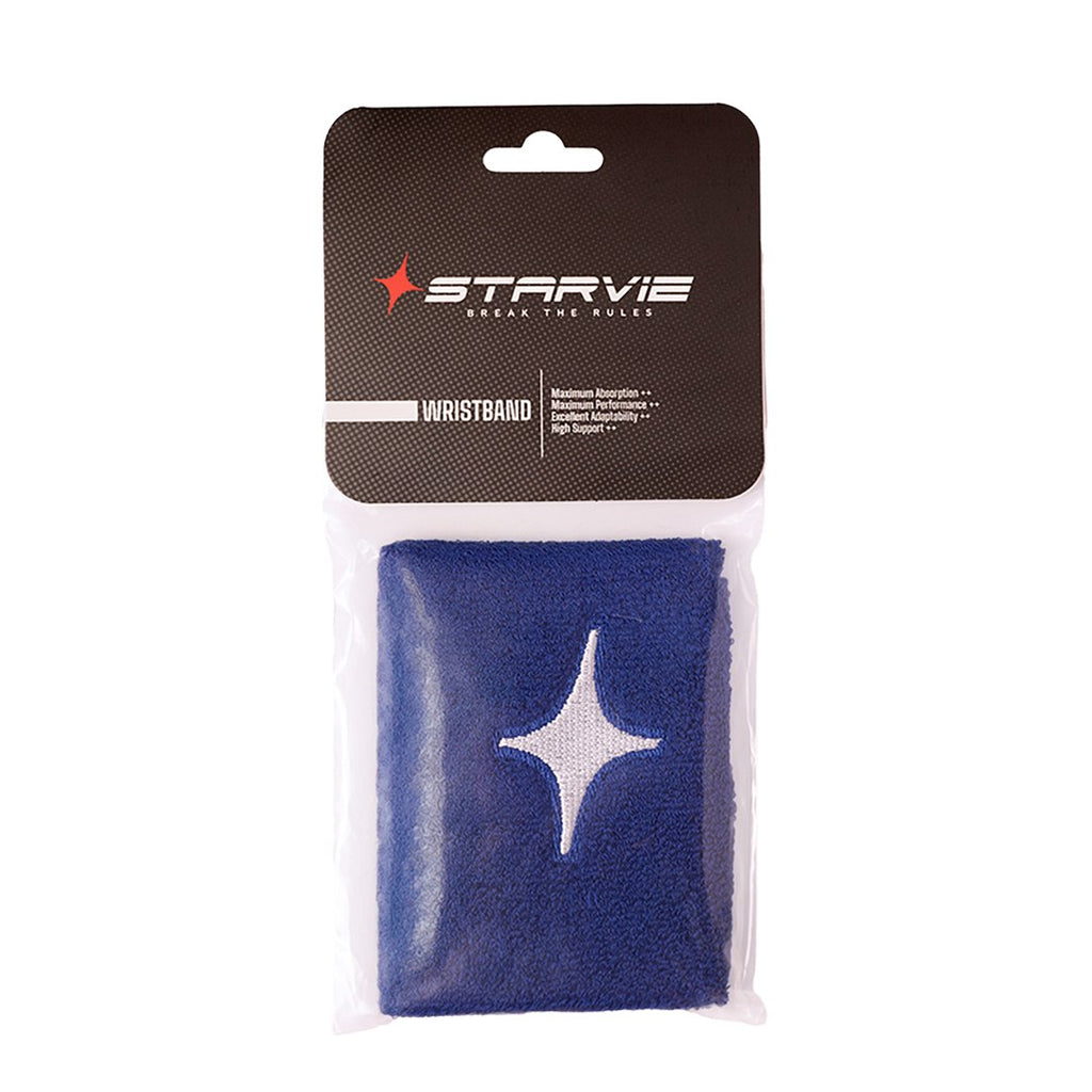 StarVie blue wristband in packaging